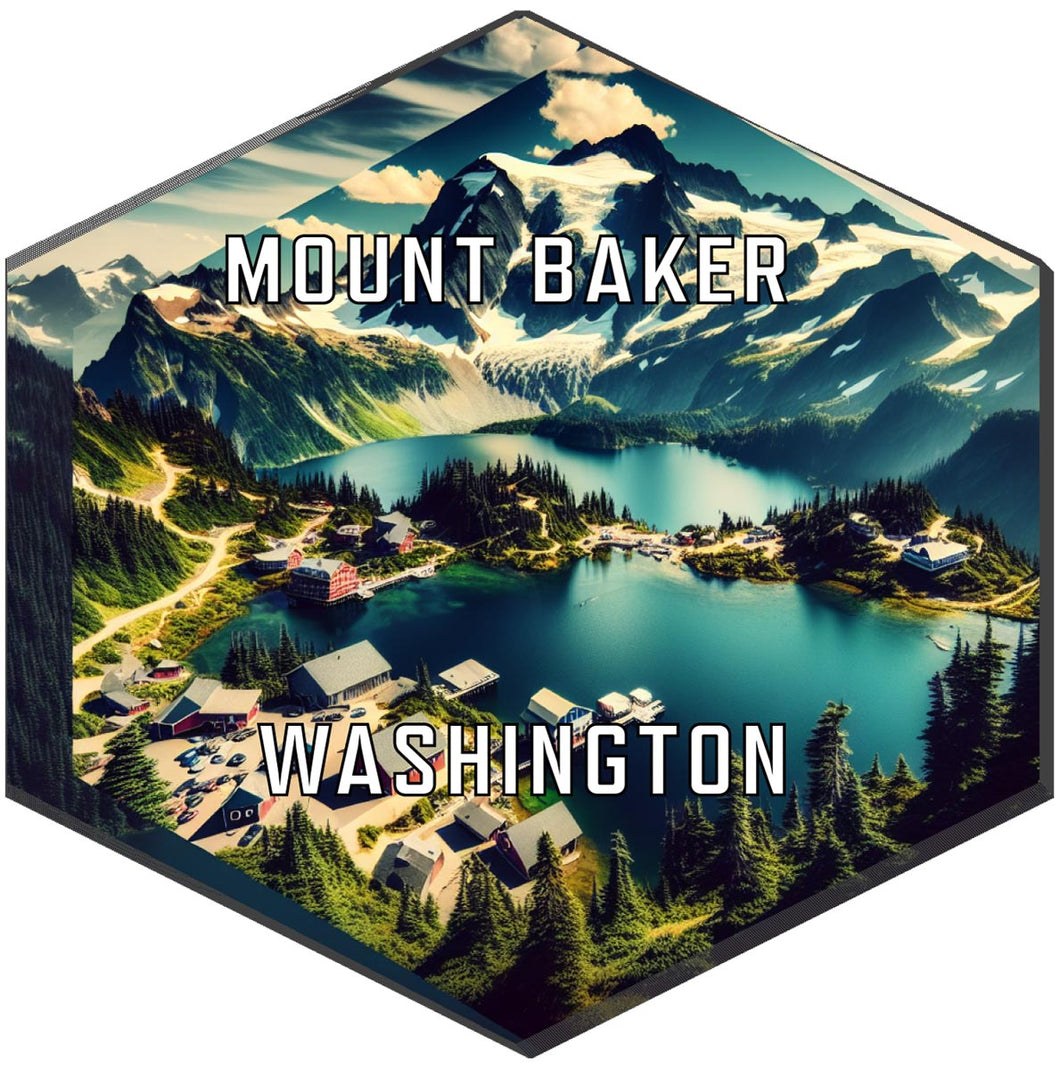 Mount Baker Washington Travel Destination Souvenir Vinyl Decal Sticker 2-Inch