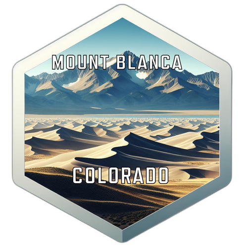 Mount Blanca Colorado Travel Destination Souvenir Vinyl Decal Sticker 4-Inch