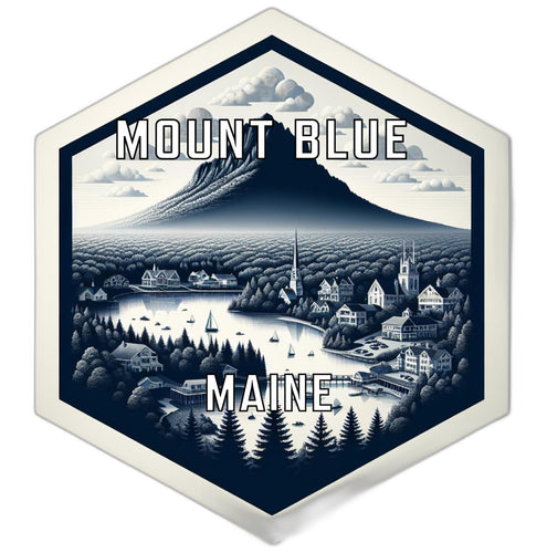 Mount Blue Maine Travel Destination Souvenir Vinyl Decal Sticker 2-Inch