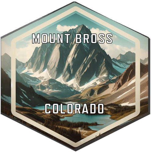 Mount Bross Colorado Travel Destination Souvenir Vinyl Decal Sticker 6-Inch