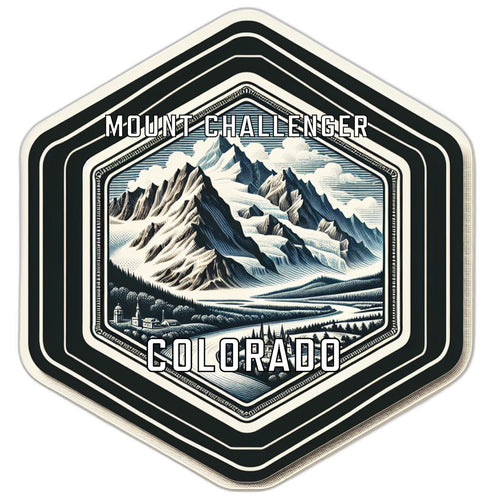 Mount Challenger Colorado Travel Destination Souvenir Vinyl Decal Sticker 2-Inch