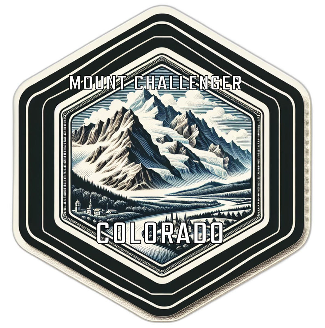 Mount Challenger Colorado Travel Destination Souvenir Vinyl Decal Sticker 2-Inch