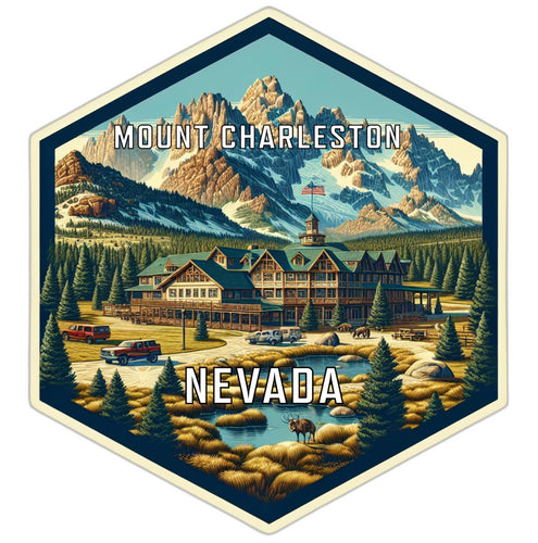 Mount Charleston Nevada Travel Destination Souvenir Vinyl Decal Sticker 2-Inch