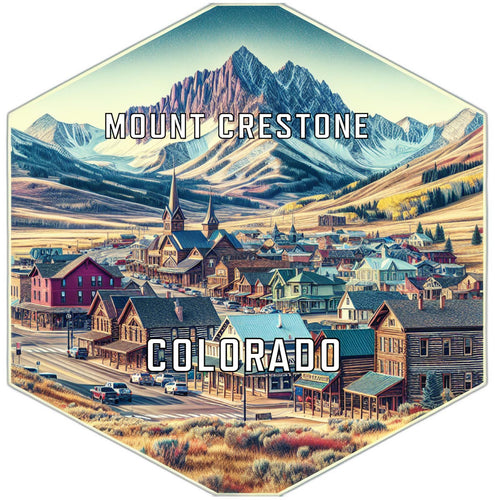 Mount Crestone Colorado Travel Destination Souvenir Vinyl Decal Sticker 6-Inch