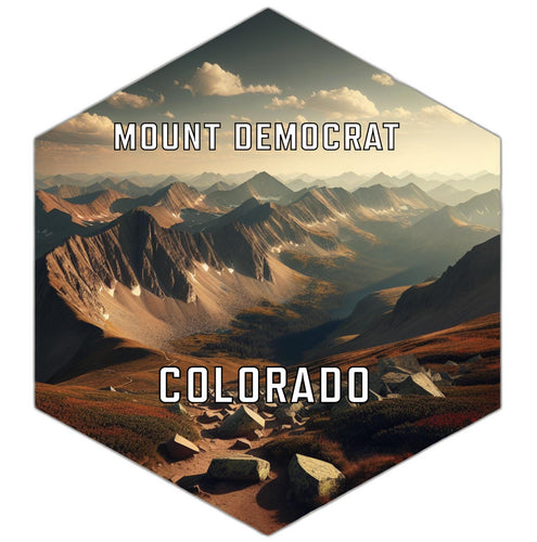Mount Democrat Colorado Travel Destination Souvenir Vinyl Decal Sticker 2-Inch