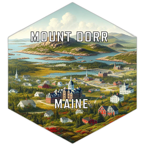 Mount Dorr Maine Travel Destination Souvenir Vinyl Decal Sticker 6-Inch
