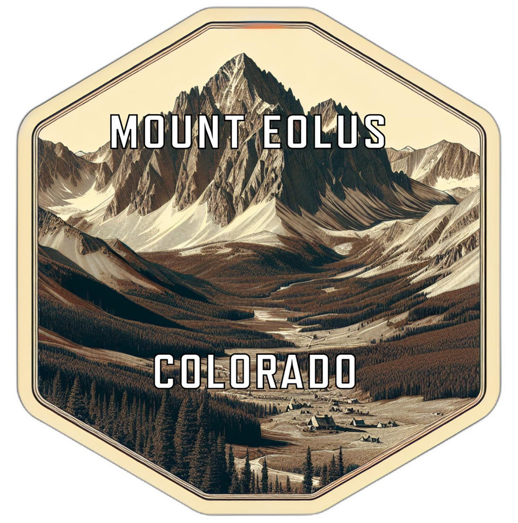 Mount Eolus Colorado Travel Destination Souvenir Vinyl Decal Sticker 2-Inch