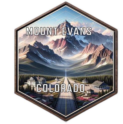 Mount Evans Colorado Travel Destination Souvenir Vinyl Decal Sticker 2-Inch
