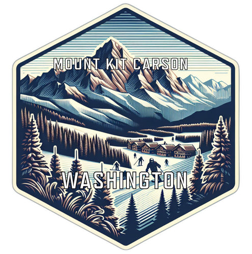 Mount Kit Carson Washington Travel Destination Souvenir Vinyl Decal Sticker 6-Inch