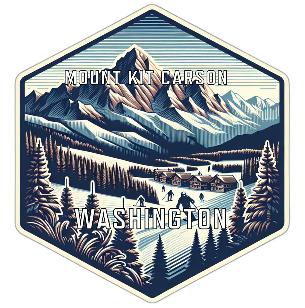 Mount Kit Carson Washington Travel Destination Souvenir Vinyl Decal Sticker 6-Inch