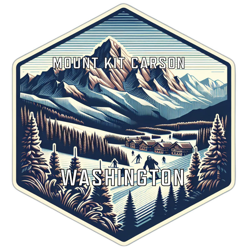 Mount Kit Carson Washington Travel Destination Souvenir Vinyl Decal Sticker 6-Inch