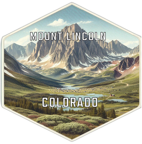 Mount Lincoln Colorado Travel Destination Souvenir Vinyl Decal Sticker 2-Inch