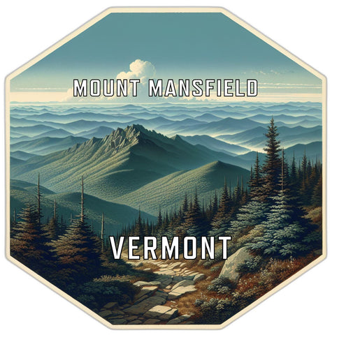 Mount Mansfield Vermont Travel Destination Souvenir Vinyl Decal Sticker 2-Inch