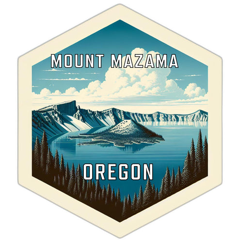Mount Mazama Oregon Travel Destination Souvenir Vinyl Decal Sticker 6-Inch