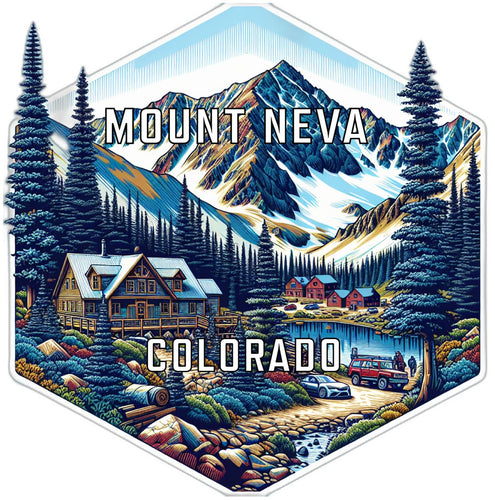 Mount Neva Colorado Travel Destination Souvenir Vinyl Decal Sticker 4-Inch