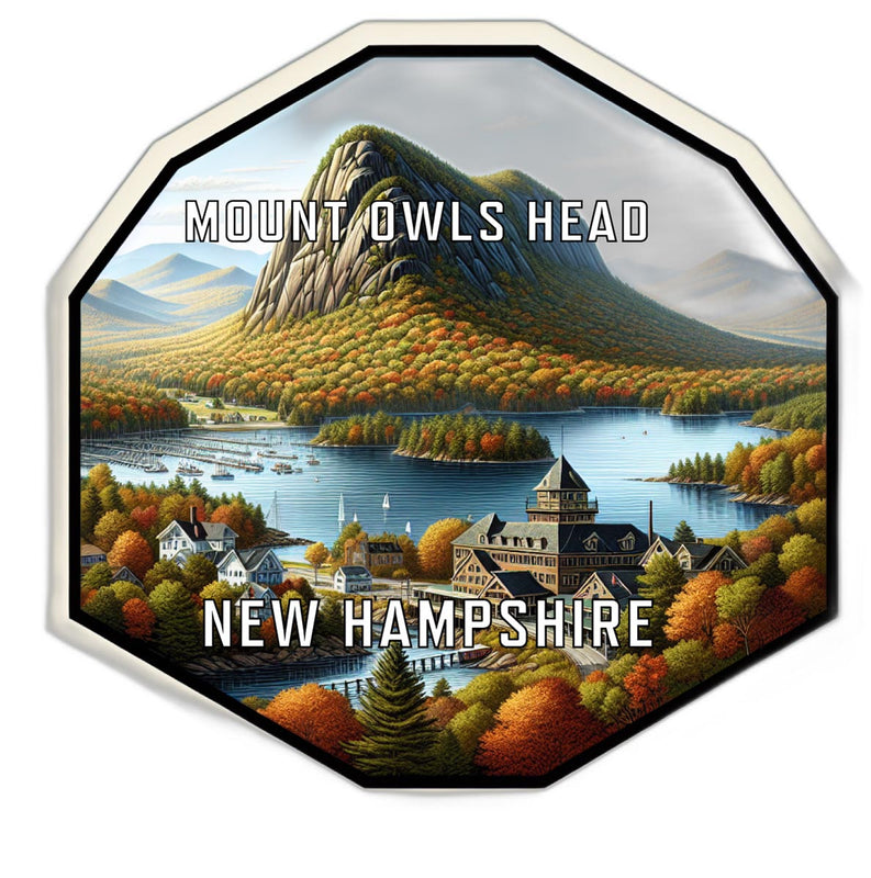 Mount Owl S Head New Hampshire Travel Destination Souvenir Vinyl Decal Sticker 2-Inch