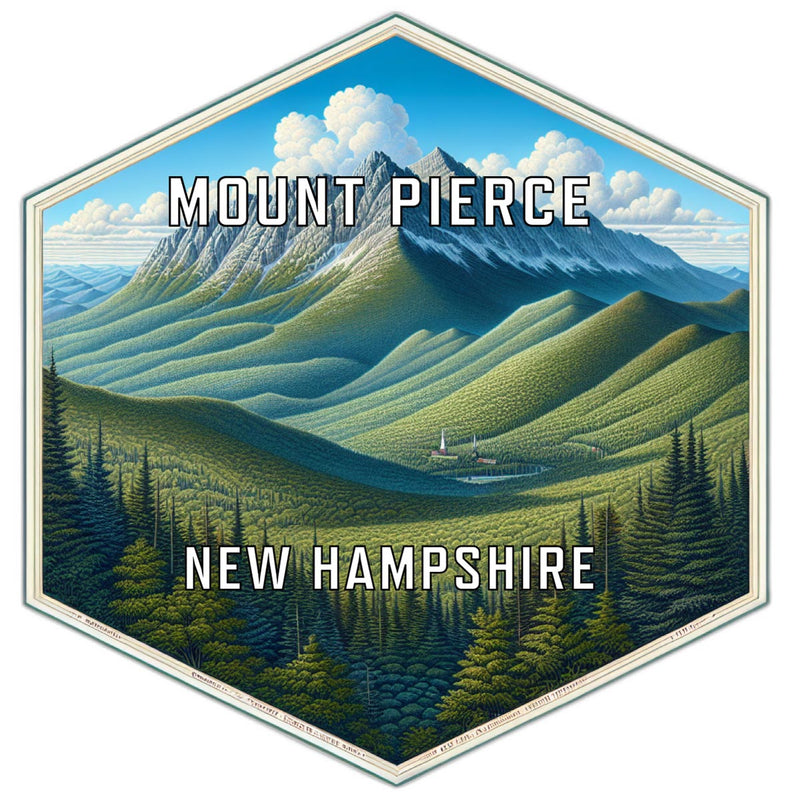 Mount Pierce New Hampshire Travel Destination Souvenir Vinyl Decal Sticker 2-Inch