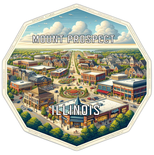 Mount Prospect Illinois Travel Destination Souvenir Vinyl Decal Sticker 2-Inch