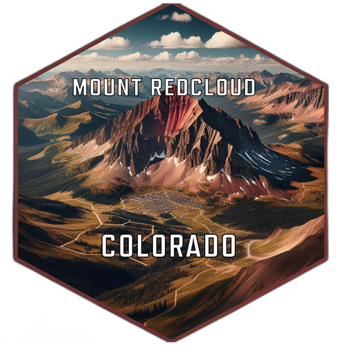 Mount Redcloud Colorado Travel Destination Souvenir Vinyl Decal Sticker 2-Inch