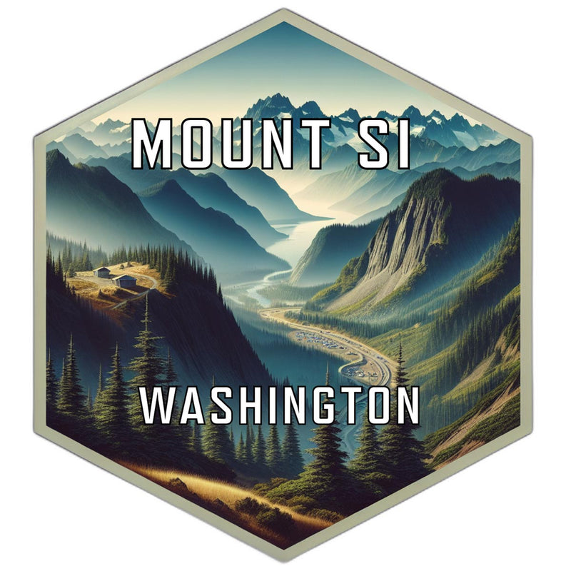 Mount Si Washington Travel Destination Souvenir Vinyl Decal Sticker 6-Inch