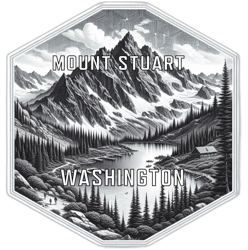 Mount Stuart Washington Travel Destination Souvenir Vinyl Decal Sticker 2-Inch
