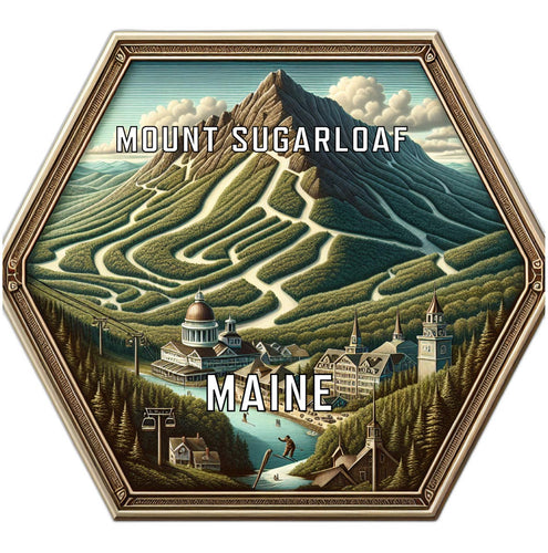 Mount Sugarloaf Maine Travel Destination Souvenir Vinyl Decal Sticker 6-Inch