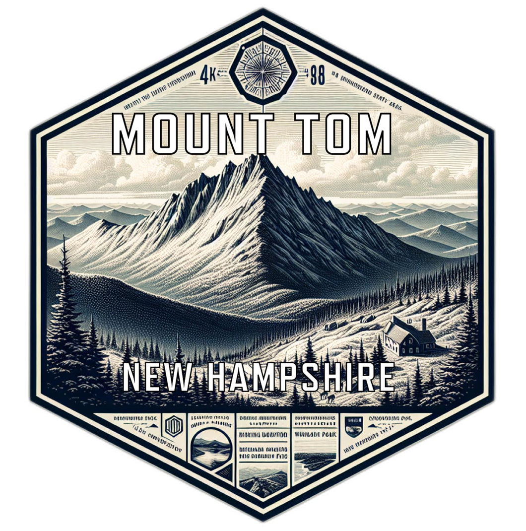 Mount Tom New Hampshire Travel Destination Souvenir Vinyl Decal Sticker 6-Inch