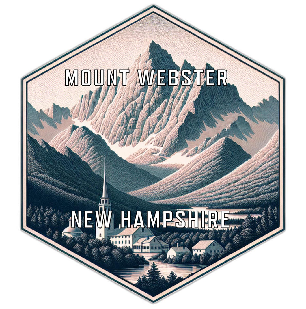 Mount Webster New Hampshire Travel Destination Souvenir Vinyl Decal Sticker 4-Inch