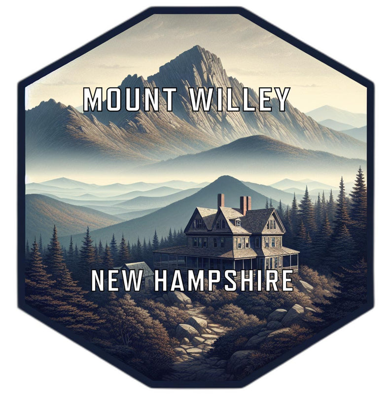 Mount Willey New Hampshire Travel Destination Souvenir Vinyl Decal Sticker 6-Inch
