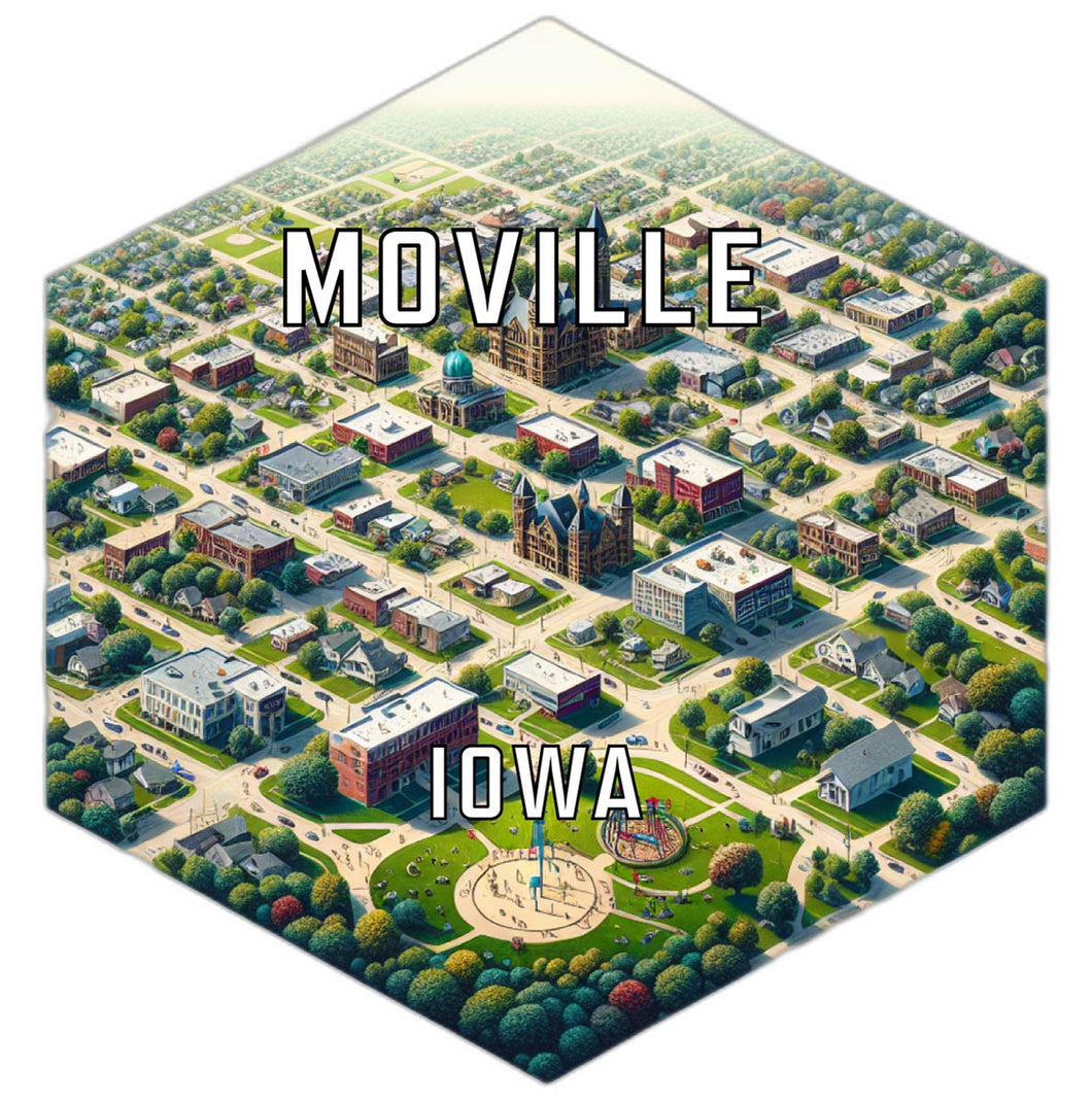 Moville Iowa Travel Destination Souvenir Vinyl Decal Sticker 2-Inch