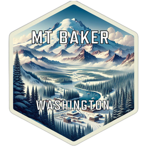 Mt Baker Washington Travel Destination Souvenir Vinyl Decal Sticker 2-Inch