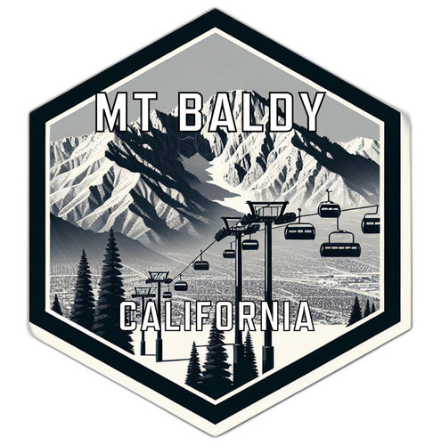 Mt Baldy California Travel Destination Souvenir Vinyl Decal Sticker 4-Inch