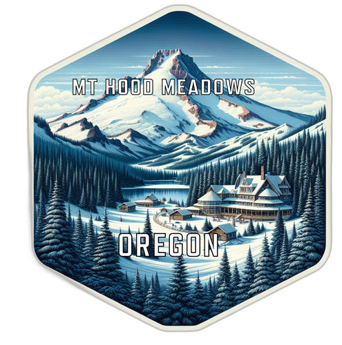 Mt Hood Meadows Oregon Travel Destination Souvenir Vinyl Decal Sticker 2-Inch