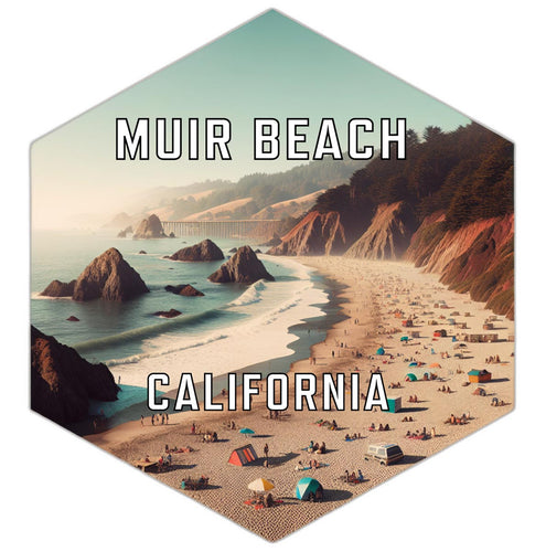 Muir Beach California Travel Destination Souvenir Vinyl Decal Sticker 6-Inch