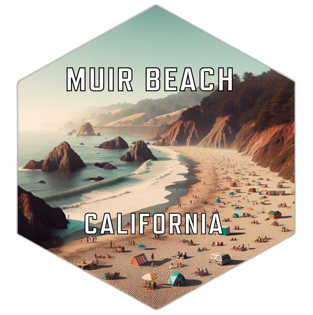 Muir Beach California Travel Destination Souvenir Vinyl Decal Sticker 6-Inch