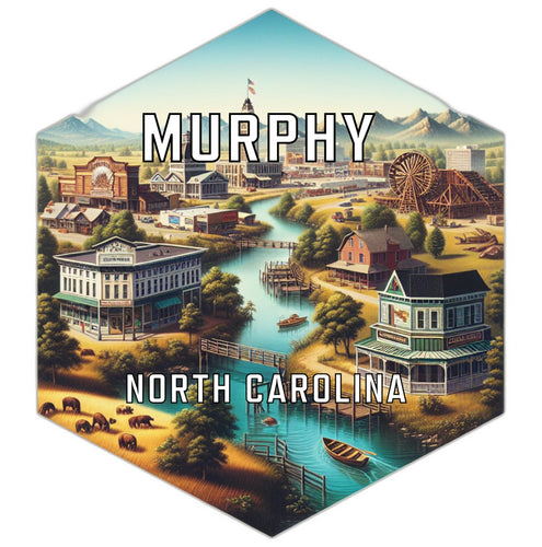 Murphy North Carolina Travel Destination Souvenir Vinyl Decal Sticker 6-Inch