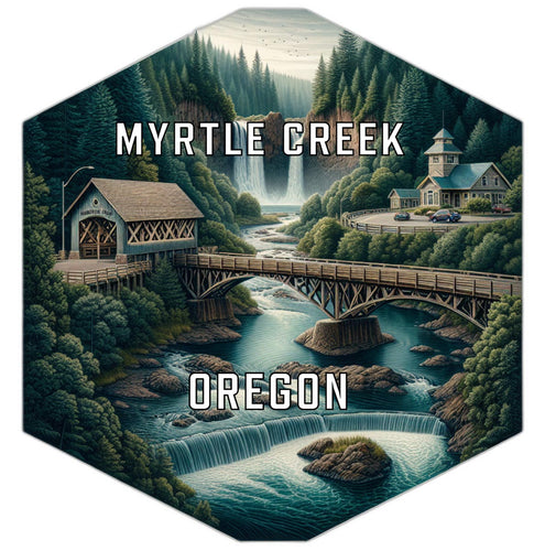 Myrtle Creek Oregon Travel Destination Souvenir Vinyl Decal Sticker 2-Inch