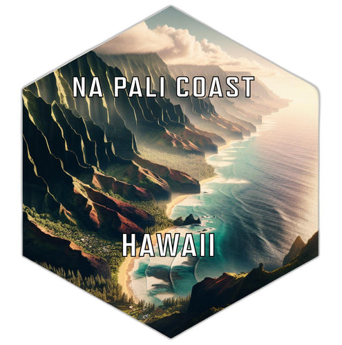Na Pali Coast Hawaii Travel Destination Souvenir Vinyl Decal Sticker 4-Inch