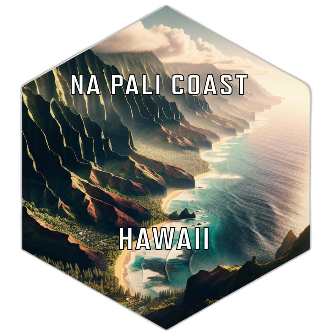 Na Pali Coast Hawaii Travel Destination Souvenir Vinyl Decal Sticker 4-Inch