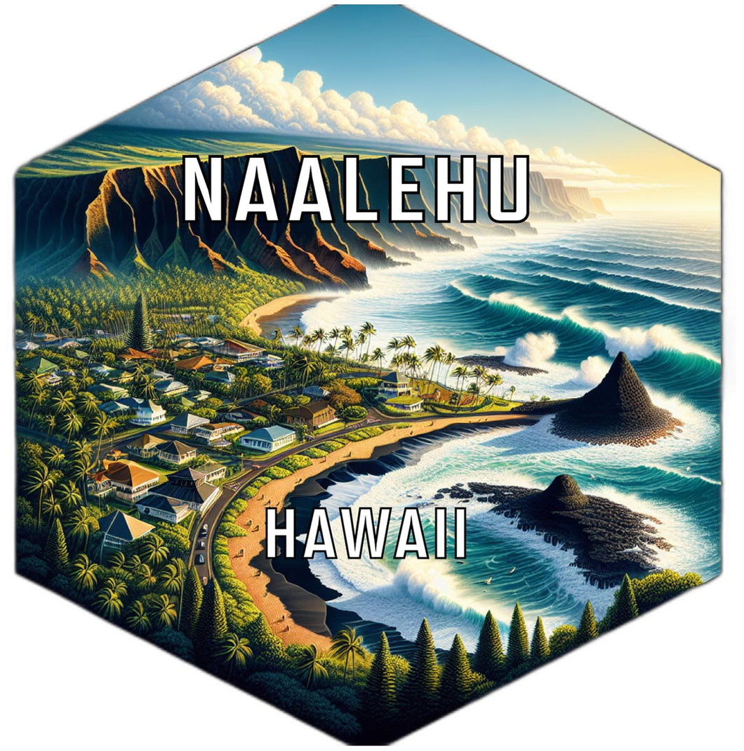 Naalehu Hawaii Travel Destination Souvenir Vinyl Decal Sticker 4-Inch