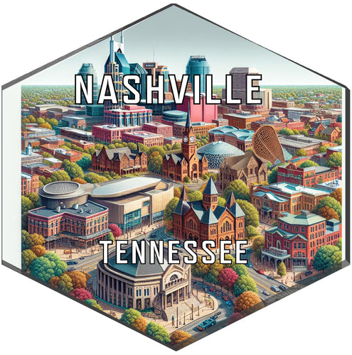 Nashville Tennessee Travel Destination Souvenir Vinyl Decal Sticker 2-Inch