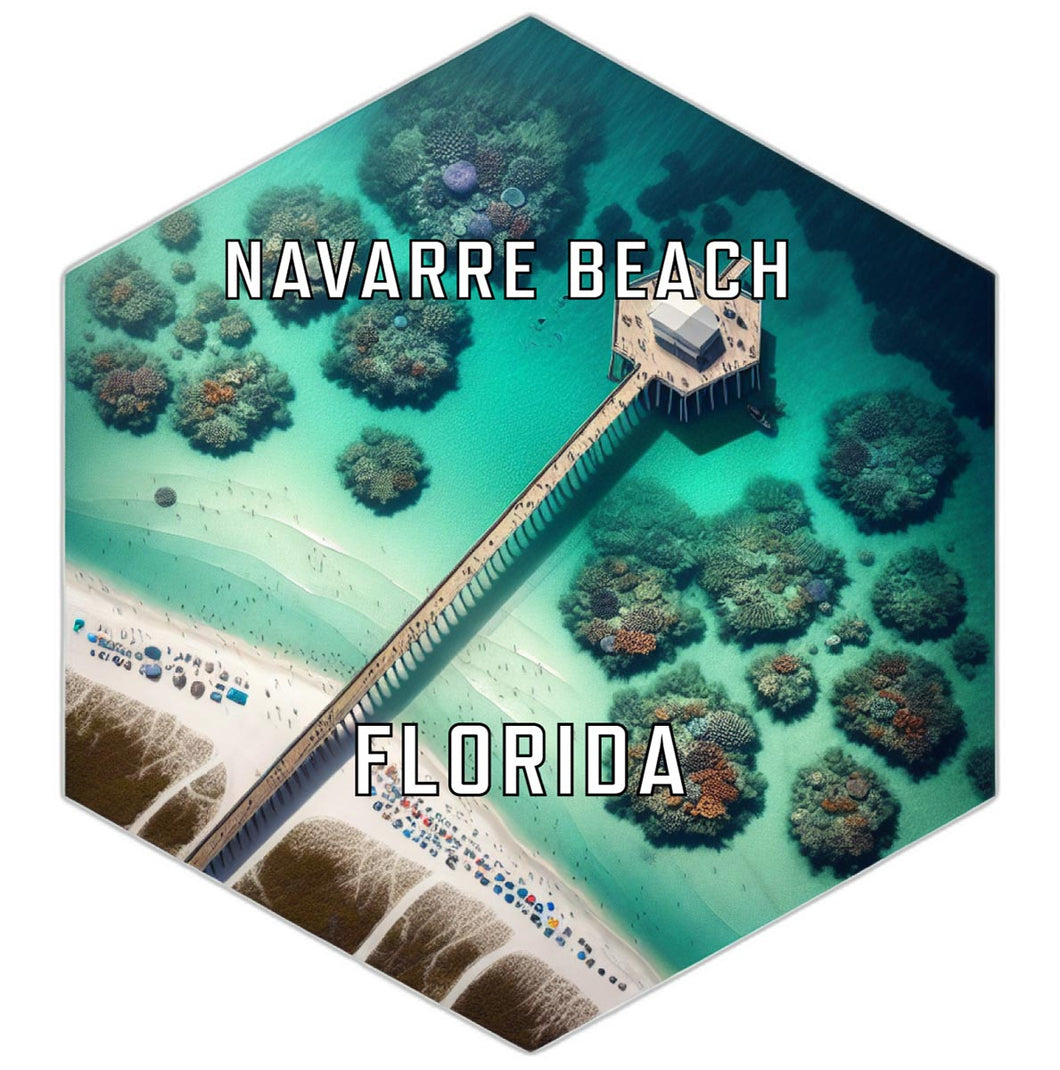 Navarre Beach Florida Travel Destination Souvenir Vinyl Decal Sticker 4-Inch