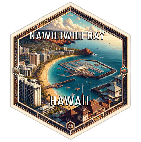 Nawiliwili Bay Hawaii Travel Destination Souvenir Vinyl Decal Sticker 2-Inch