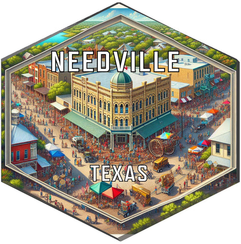 Needville Texas Travel Destination Souvenir Vinyl Decal Sticker 2-Inch