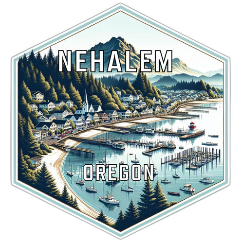 Nehalem Oregon Travel Destination Souvenir Vinyl Decal Sticker 4-Inch