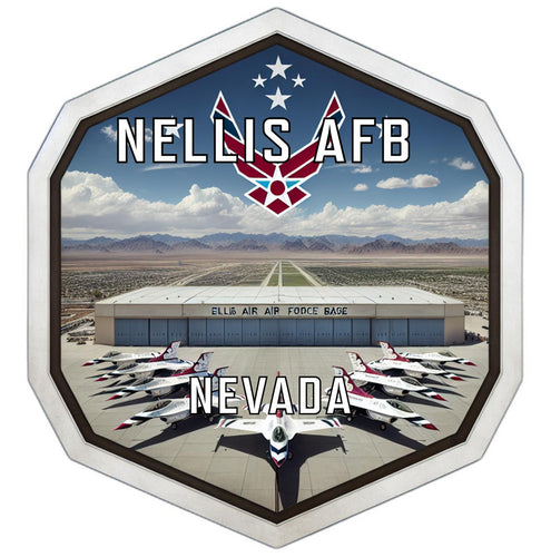 Nellis Afb Nevada Travel Destination Souvenir Vinyl Decal Sticker 6-Inch