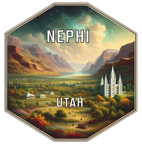 Nephi Utah Travel Destination Souvenir Vinyl Decal Sticker 6-Inch