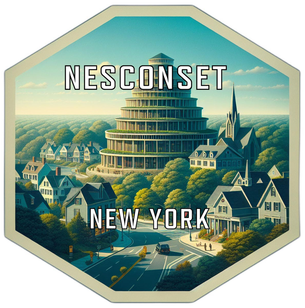 Nesconset New York Travel Destination Souvenir Vinyl Decal Sticker 2-Inch
