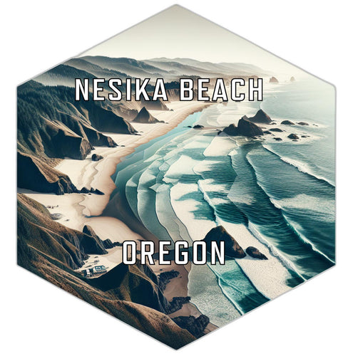 Nesika Beach Oregon Travel Destination Souvenir Vinyl Decal Sticker 2-Inch