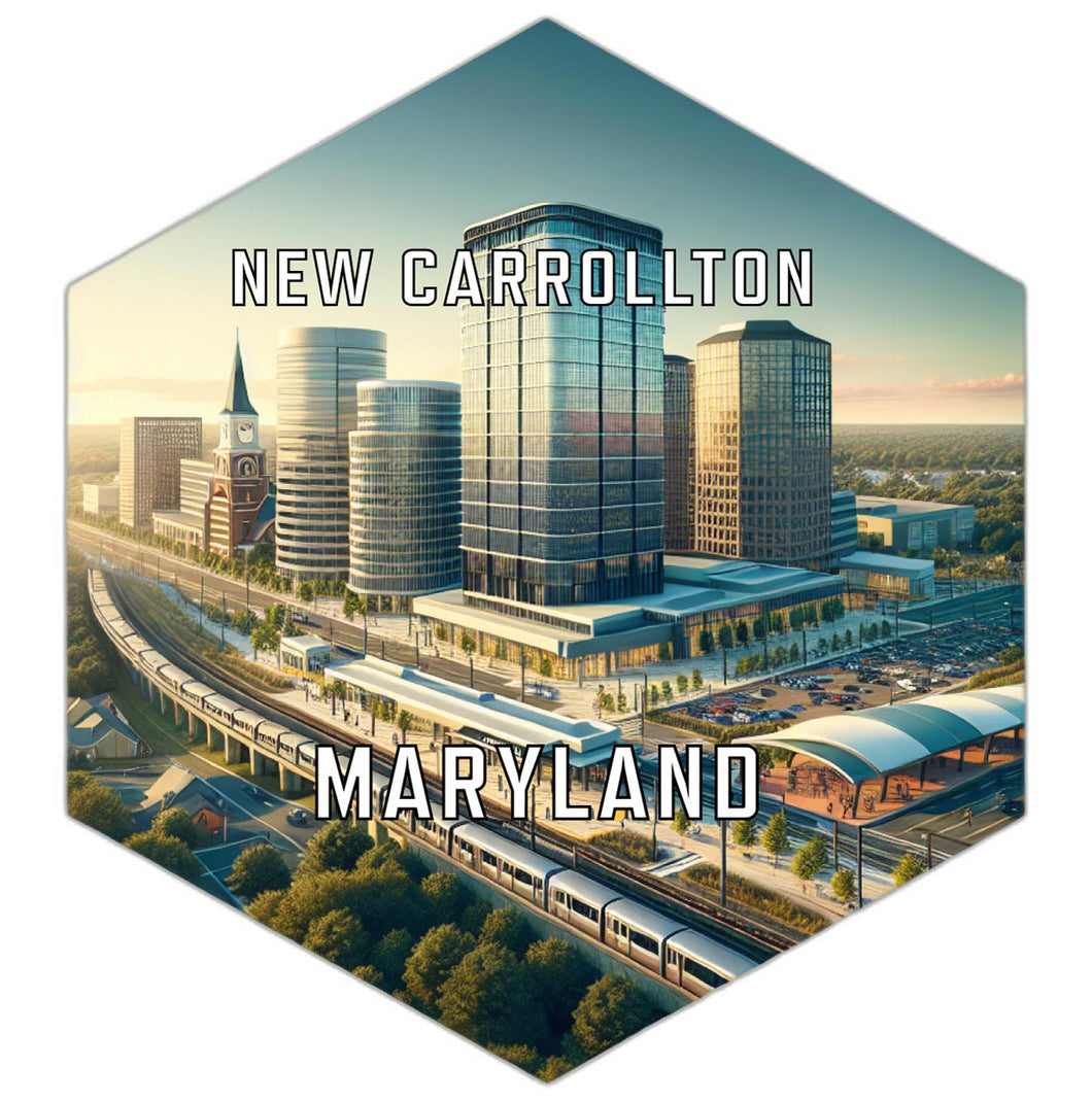 New Carrollton Maryland Travel Destination Souvenir Vinyl Decal Sticker 4-Inch